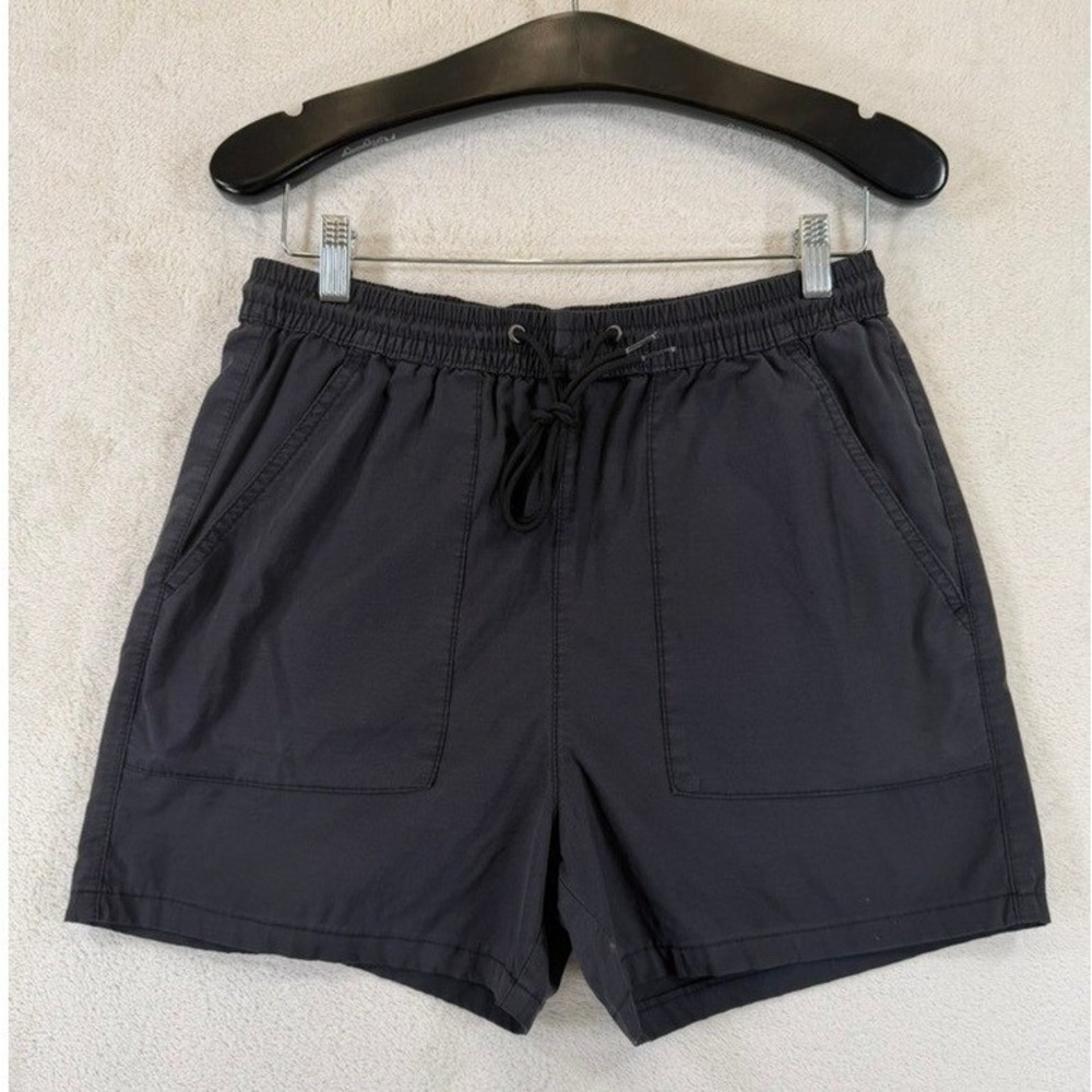 PacSun Volley Shorts Mens Medium Charcoal Black Elastic Waist Drawstring Casual